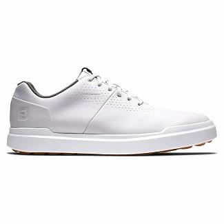 Men's Footjoy Contour Casual Spikeless Golf Shoes White NZ-639751